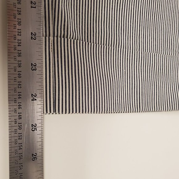 J.Crew Patio Pants Black & White Skinny Stripes Wide Leg Crop Sz 6 NWT - Picture 12 of 13